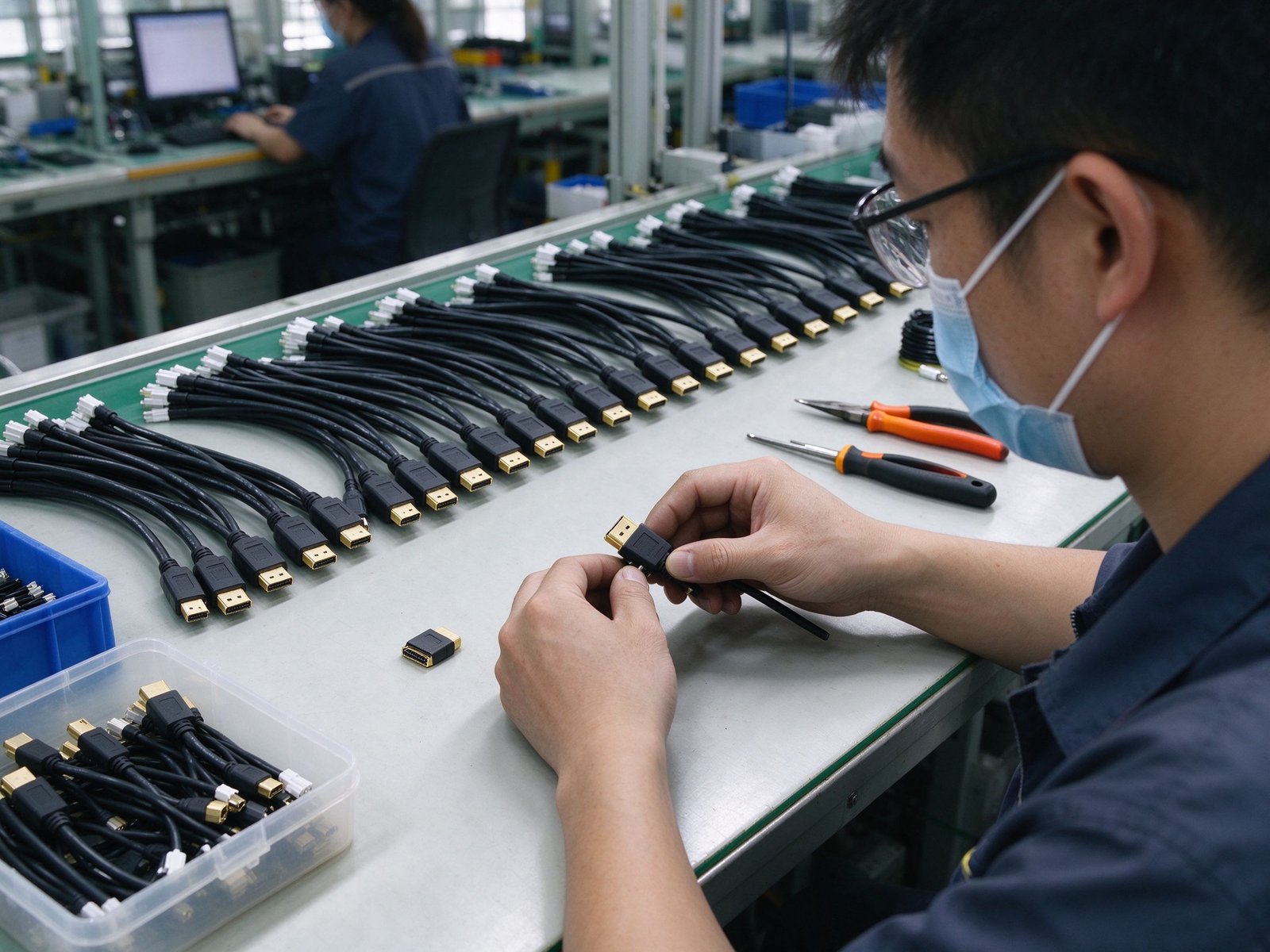 Connector assembly at Dongguan Puxu