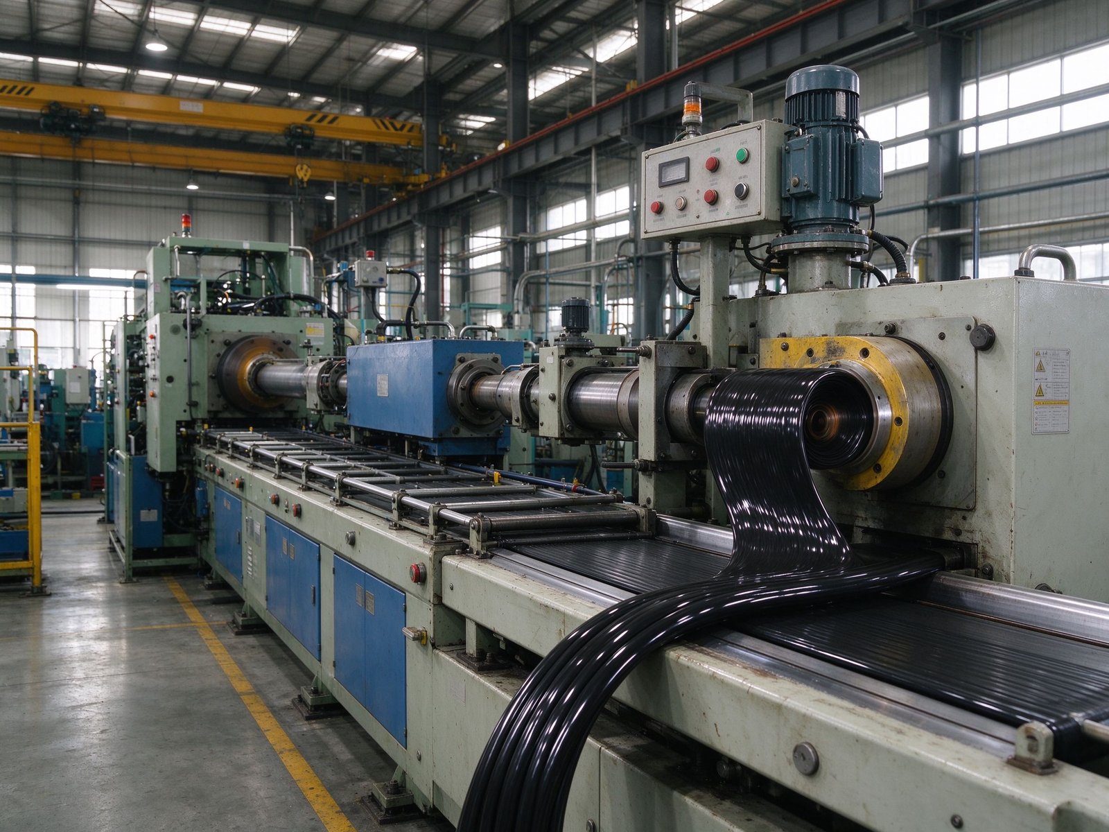 Wire extrusion & jacketing at Dongguan Puxu