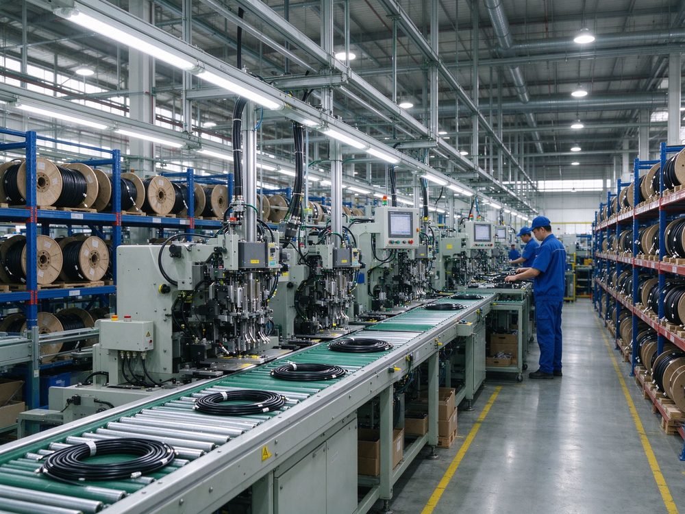 Mass production lines at Dongguan Puxu
