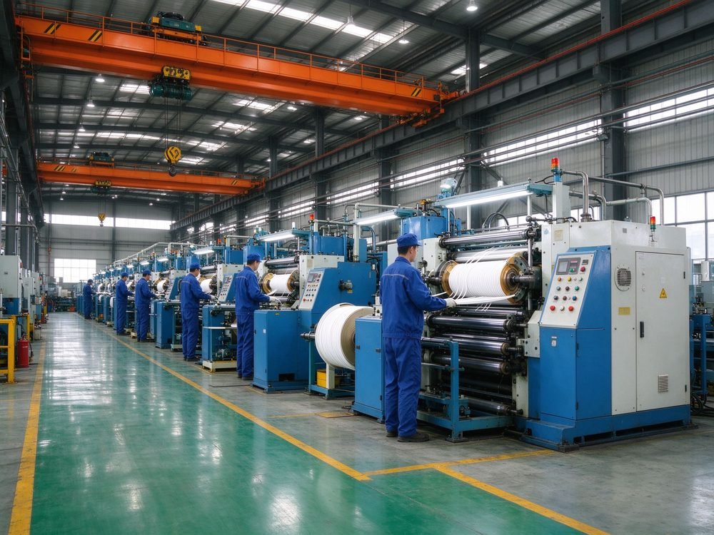 Production workshop at Dongguan Puxu