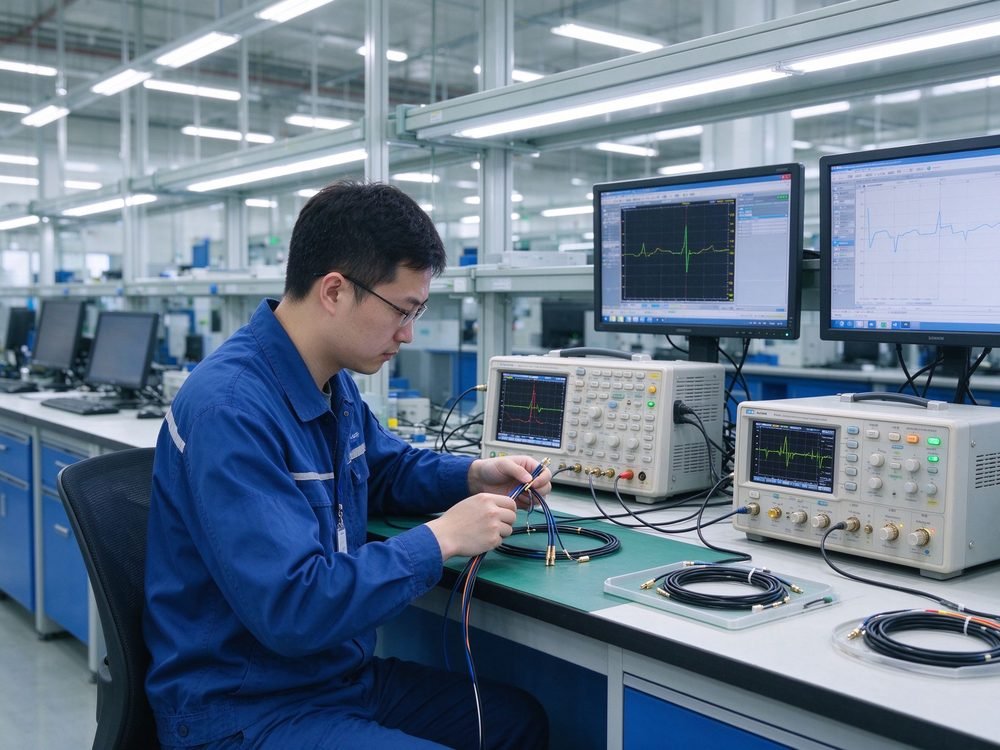 Signal & eye-diagram test at Dongguan Puxu